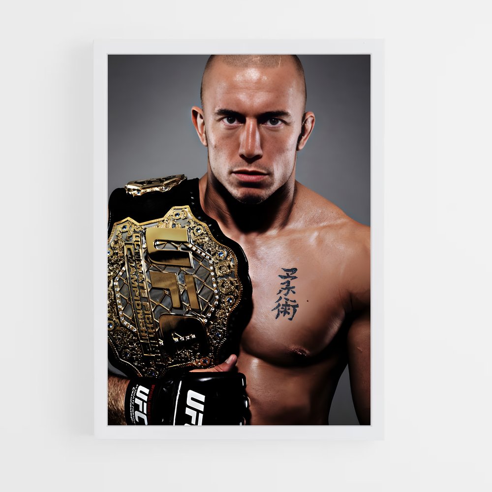 Poster Georges St-pierre – affiche MMA (vue 3)